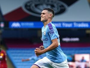 فودين يحتفل بهدفه