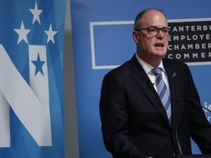 Todd Muller resigns as leader of the National Party. (Twitter)