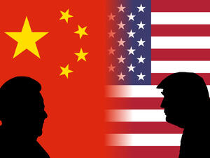 A silhouettes of China's President Xi Jinping and US President Donald Trump. (Shutterstock/ File Photo)