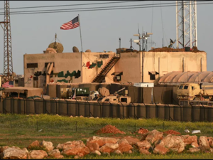 A picture taken on April 2, 2018 shows a general view of a US military base in the al-Asaliyah village, between the city of Aleppo and the northern town of Manbij. (AFP/File)