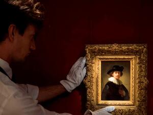 One of only three self-portraits by Rembrandt (Twitter)