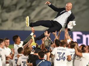 اختصر زيدان لقب 2019-2020 بعبارة “الأفضل في مسيرتي الاحترافية”.