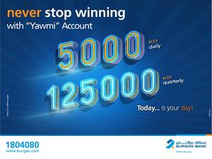 Burgan Bank Announces Names of the Daily Lucky Winners of Yawmi Account Draw