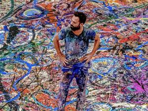 It is also set to enter the Guinness World Records for the largest canvas painting ever created in the world. (Twitter)