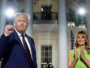 Melania Trump  with Donald Trump (Twitter)