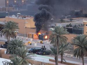 Three rockets have targeted an area near the US embassy inside the highly secured Green Zone. AFP