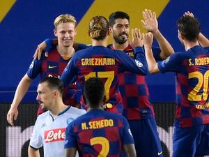 برشلونة يتغلب على نابولي