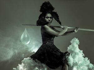 Benji Reid, Moon on a Cloud, 2019. Courtesy October Gallery