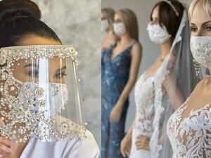 عروس البوابة: قناع بلاستيكي أم كمامة قماشية؟ عروس البوابة: قناع بلاستيكي أم كمامة قماشية؟