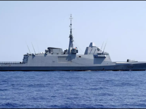 A firgate in the Mediterranean Sea. AFP - JACK GUEZ