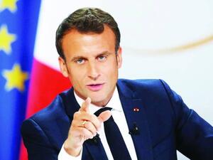  الرئيس الفرنسي، ​إيمانويل ماكرون