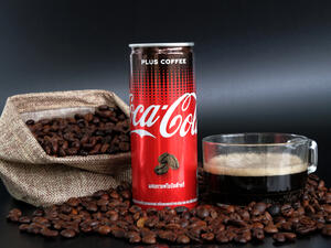 Close up of Coca Cola Plus Coffee, a new innovation of Coca Cola. (Shutterstock/ File Photo)