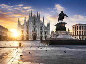 Duomo at sunrise, Milan, Europe (Shutterstock)