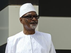 In this file photo taken on June 30, 2020 Mali President Ibrahim Boubacar Keita poses during the G5 Sahel summit in Nouakchott. Ibrahim Boubacar Keita, ousted as president of Mali last month in a military coup, has flown to the United Arab Emirates for medical treatment, the new junta said on September 5, 2020. Family and airport sources confirmed that Keita, who left hospital on September 3, 2020 after treatment for a mini-stroke, had flown out of the country on September 5, 2020.  Ludovic MARIN / POOL / A