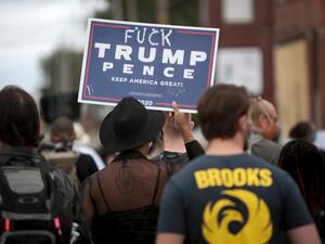 Demonstrators take to the streets to march against police brutality following President Donald Trump's visit on September 1, 2020 in Kenosha, Wisconsin. Kenosha is recovering from several days of unrest and demonstrations following the shooting of Jacob Blake. (AFP/File photo)