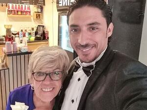Mohamed Ahmed Ibriham, 35, swept British gran Iris Jones, 80, from Somerset, off her feet when they met on Facebook last year and she flew to Egypt to be with him (Facebook)
