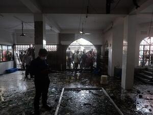 انفجار خط أنابيب غاز بالقرب من مسجد 