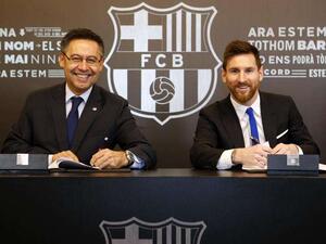 صورة أرشيفية لميسي وبارتوميو