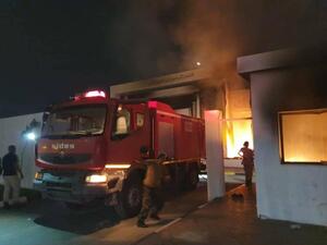 إضرام نيران في مقر حكومي ببنغازي