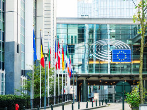 Exterior of the building of the European Parliament in Brussels, Belgium. (Shutterstock/ File Photo)
