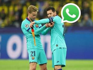 ميسي على اتصال بزملائه في برشلونة