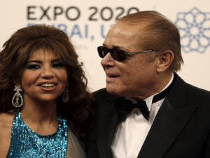 بوسي شلبي وزوجها الفنان الراحل محمود عبد العزيز