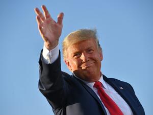 US President Donald Trump went after top government scientist Anthony Fauci in a call with campaign staffers on October 19, 2020, suggesting the hugely respected and popular doctor was an "idiot." MANDEL NGAN / AFP