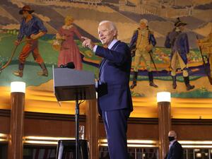 Biden is campaigning in Toledo and Cincinnati. Chip Somodevilla/Getty Images/AFP