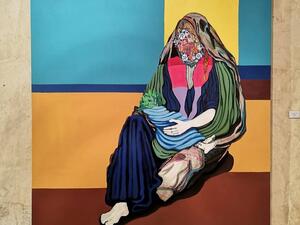 "For Child's Sake" artwork by saudi artist Ramah Al-Husseini. (Instagram)