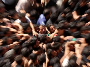 Qalishuyan, a religious ritual which was held annually in the central city of Kashan (Facebook)