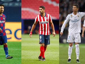 رونالدو وسواريز وميسي