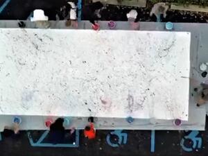 Still thinking about our awesome family painting day & concert this weekend! We had so much fun with the Guinness World Record hopefuls! (Facebook)