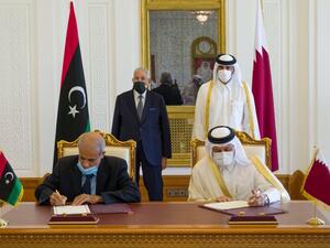Qatar and Libya’s UN-brokered, Tripoli-based Government of National Accord have signed a memorandum of understanding on security cooperation (Twitter)