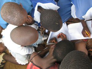 school children involved in group activities outside their classroom at school. (Shutterstock/ File Photo)