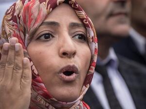 الناشطة اليمنية الحائزة جائزة نوبل للسلام توكل كرمان
