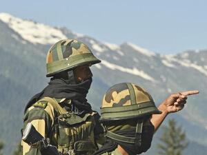 Indian Border Security Force (BSF) soldiers guard a highway leading towards Leh, bordering China, in Gagangir on June 17, 2020. Tauseef MUSTAFA / AFP