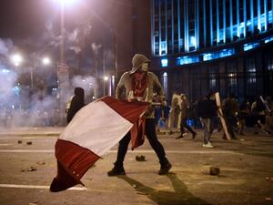 Speaker of Congress Manuel Merino assumed office on November 10 as Peru's third president in four years, amid street protests and market jitters after the impeachment of Martin Vizcarra over corruption allegations. ERNESTO BENAVIDES / AFP