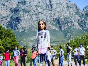 Little Amal will ‘walk’ through Turkey, Greece, Italy, Switzerland, Germany, Belgium and France. (Instagram)