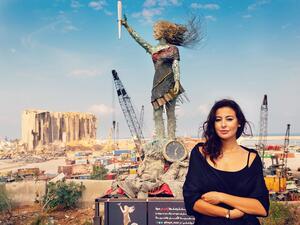 Hayat Nazer is a Lebanese artist and activist (Instagram)