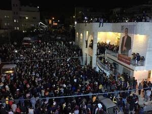 Despite a three day lockdown in Jordan after the election, winning candidates hold massive victory celebrations. This one is in Irbid, the country’s second biggest city (Twitter)