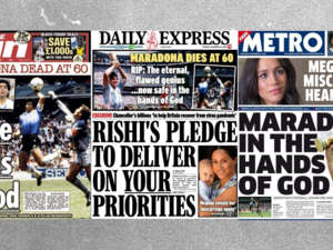 Pity Headlines? UK Papers Under Fire for Coverage of Maradona's Death