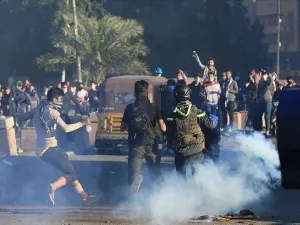 جانب من الاحتجاجات في محافظة ذي قار / أرشيفية