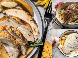 صدر ديك رومي مشوي بالأعشاب