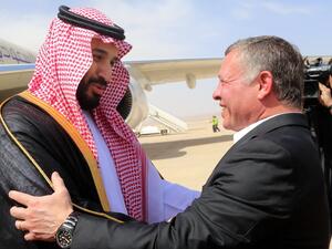 الملك عبدالله الثاني وسمو الأمير محمد بن سلمان بن عبدالعزيز آل سعود 