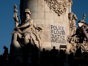 Dozens of rallies are planned on November 28 against a new French law that would restrict sharing images of police, only days after the country was shaken by footage showing officers beating and racially abusing a black man. JOEL SAGET / AFP