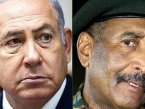Netanyahu (Left), Abdel Fattah al-Burhan (AFP File Photo)