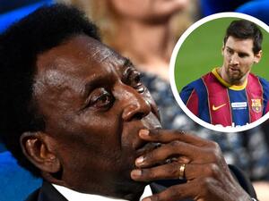 ميسي يشكر بيليه