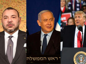 Moroccan King Mohammed VI (L), Israel's PM Netanyahu, (C) US President Donald Trump (R) have agreed to normalise relations, MAYA ALLERUZZO/POOL/AFP via Getty Images] 