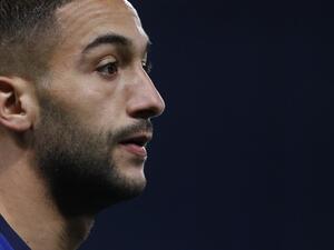 The Moroccan will be back from a hamstring injury in a fortnight, according to their manager (Photo: AFP)