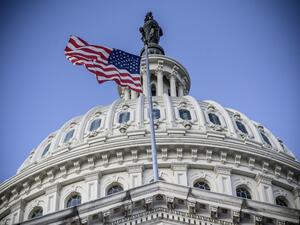 With more than 80 of the 100 senators voting to override, well more than the two-thirds required, the Republican-controlled Senate approved the $740.5 billion National Defense Authorization Act to fund the military for fiscal 2021.  Eric BARADAT / AFP